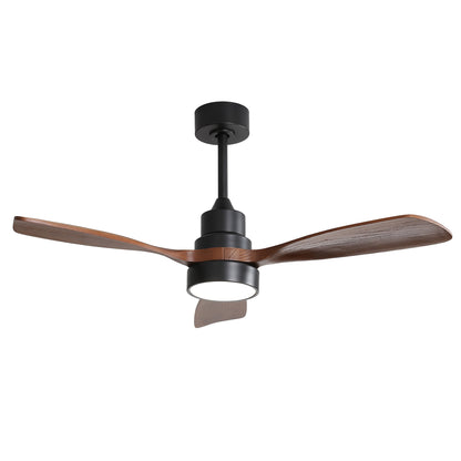 Taimei Auris 48 in. Downrod Standard Ceiling Fan with Integrated LED with Remote Included 3-Reversible Blades