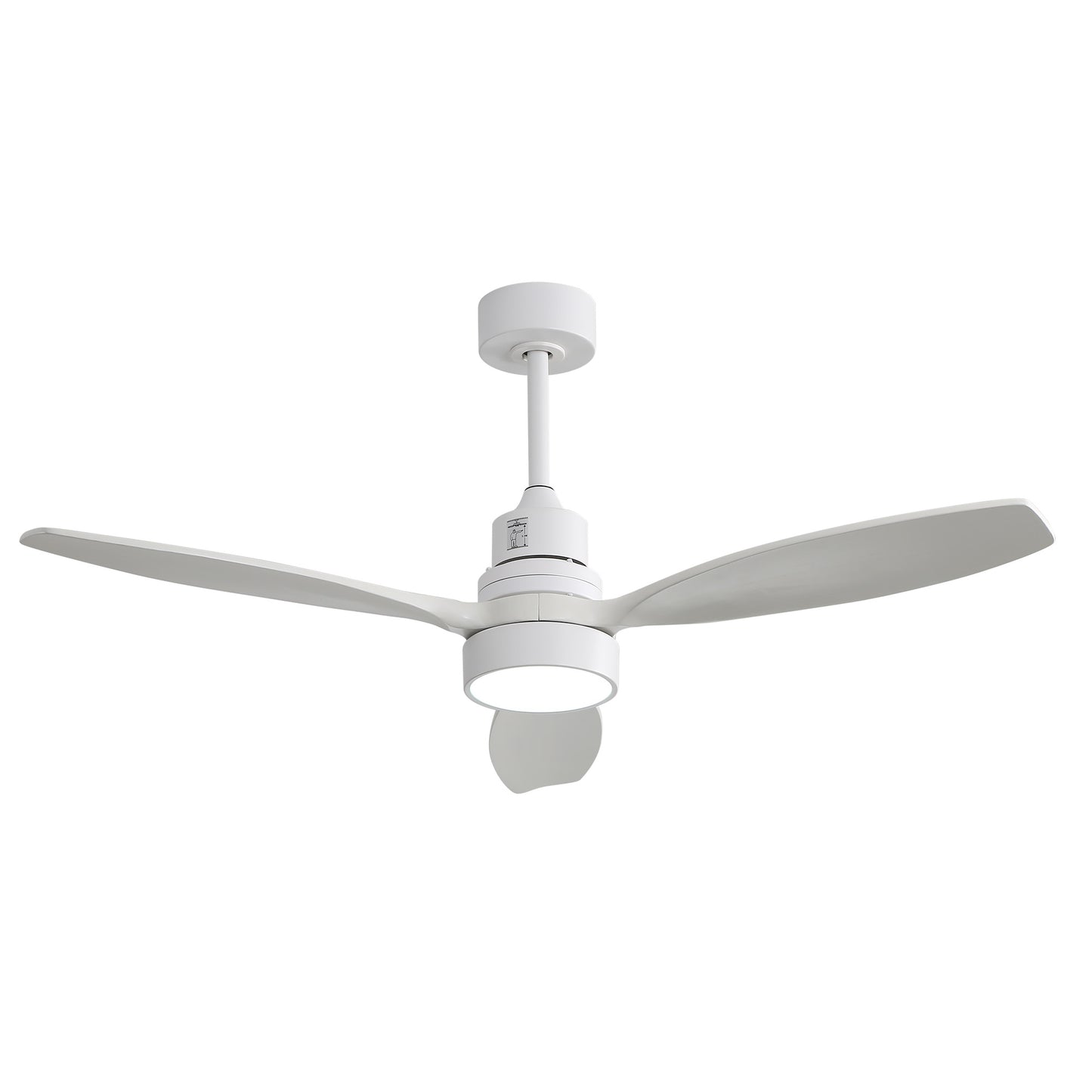 Taimei Selen 52 in. Downrod Standard Ceiling Fan with Integrated LED with Remote Included 3-Blade Reversible