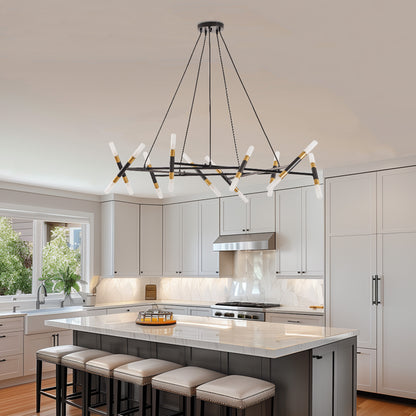 Taimei Cuprum 41 in. 20-Light Iron Modern Chandelier Fixture Branch Design