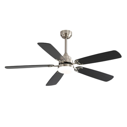 Taimei Cirrus 52 in. White Oak Downrod Standard Ceiling Fan with Integrated LED with Remote Included 5 Two-Tone Blades DC Motor 14_d1e7b2c8-6eee-4fb2-bceb-2260209eff46