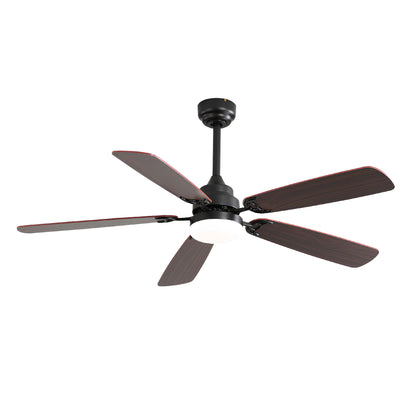 Taimei Cirrus 52 in. White Oak Downrod Standard Ceiling Fan with Integrated LED with Remote Included 5 Two-Tone Blades DC Motor 14_f4f35222-401a-4511-ba84-73d1de60fa95