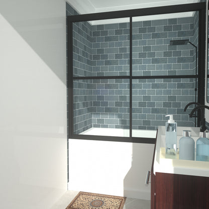 Niveal Alvin 59 in. W x 56 in. H Sliding Framed Tub Door 15_a725e252-393c-4da7-962d-488bf6713f30
