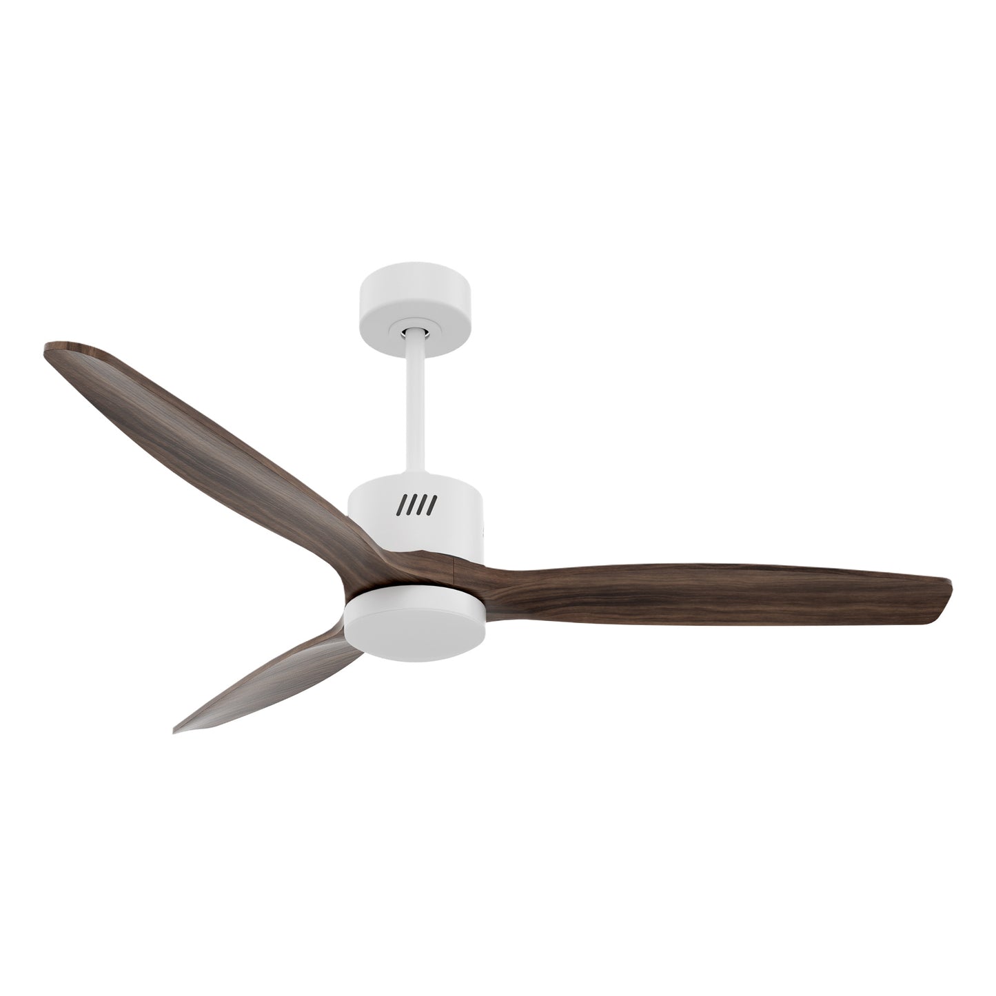 Taimei Glio 52 in. Downrod Standard Ceiling Fan with Integrated LED with Remote Included DC Motor Reversible White & Dark Walnut 15_dd3095a5-a32e-4b51-bde6-26cc6da02ac5