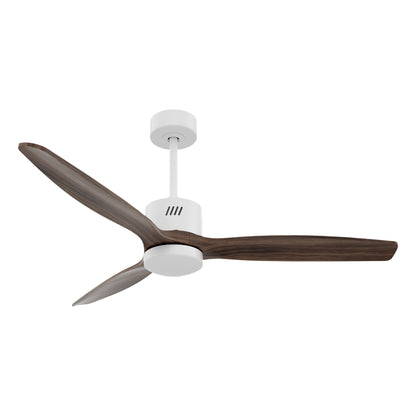 Taimei Glio 52 in. Downrod Standard Ceiling Fan with Integrated LED with Remote Included DC Motor Reversible White & Dark Walnut 15_dd3095a5-a32e-4b51-bde6-26cc6da02ac5
