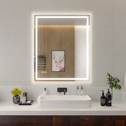 Niveal LMI Series Rectangular Frameless LED Wall Bathroom Vanity Mirror