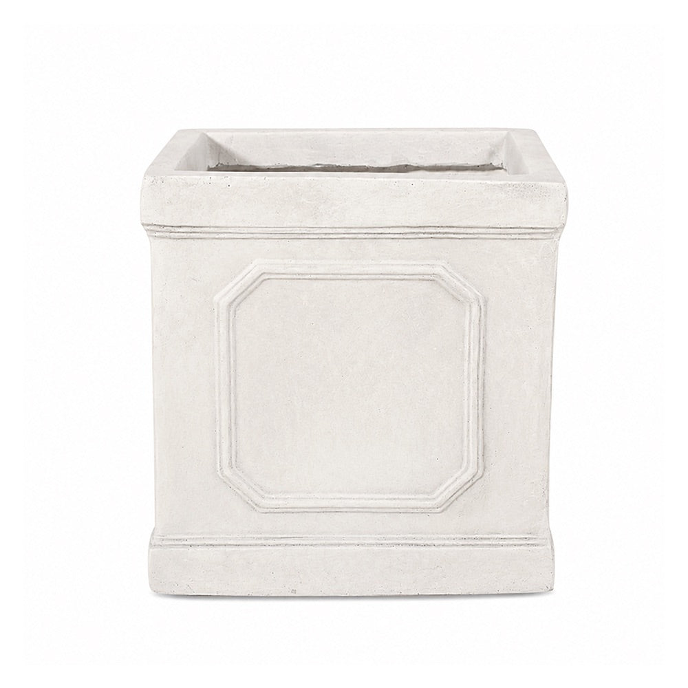Ellis 10.75 in. Indoor Outdoor Magnesium Oxide Planter with Drainage Hole Antique White