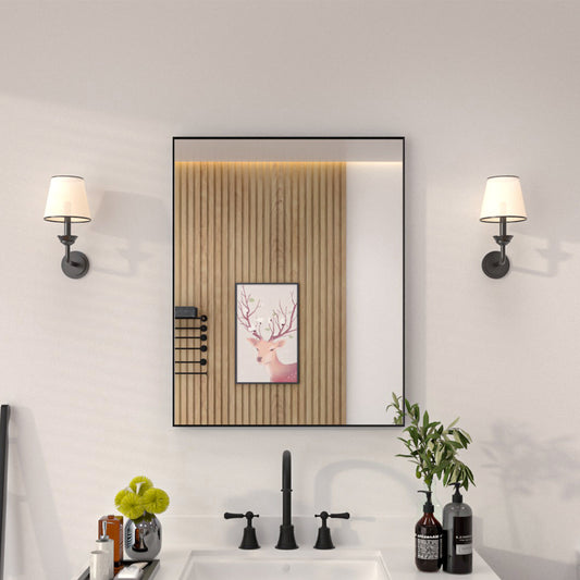 Niveal SE Series Aura Rectangular Framed Wall Bathroom Vanity Mirror