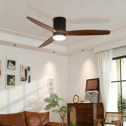 Taimei Ryme 52 in. Flush Mount Standard Ceiling Fan with Integrated LED with Remote Included DC Motor 1_1734962b-7284-4182-8c72-ce2b78d935b7