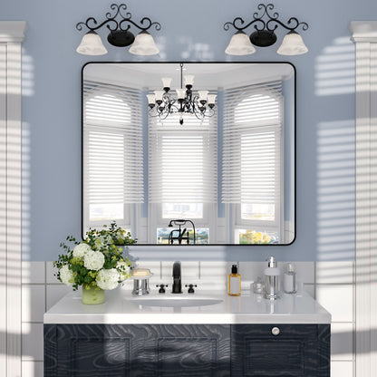 Nivorix NRSM Series Tempered Glass Brushed Nickel Rectangular Framed Wall Bathroom Vanity Mirror Matte Black 42 in. W x 36 in. H 1_1fdacdc0-e525-49ae-a552-42096278469c