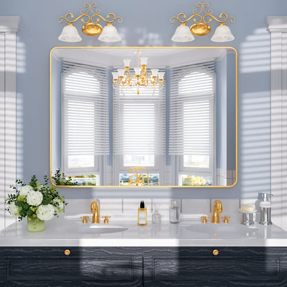 Nivorix NRSM Series Tempered Glass Brushed Nickel Rectangular Framed Wall Bathroom Vanity Mirror Brushed Gold 48 in. W x 36 in. H 1_2773b9d7-d95e-459c-b6e5-dac9a6ef6af4
