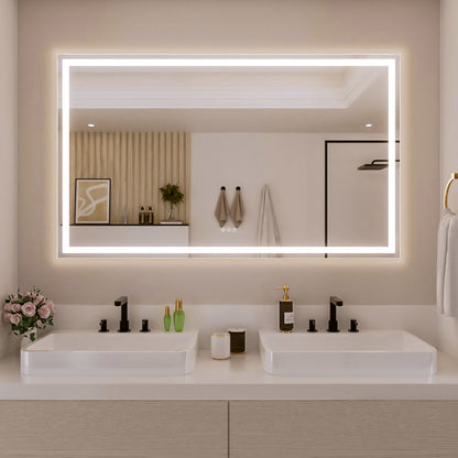 Nivorix NRMV Series Rectangular Frameless LED Wall Bathroom Vanity Mirror with Sleek Silver Finish 60 in. W x 36 in. H 1_2c8134ac-02e7-4002-a36c-49cc3bf073b0