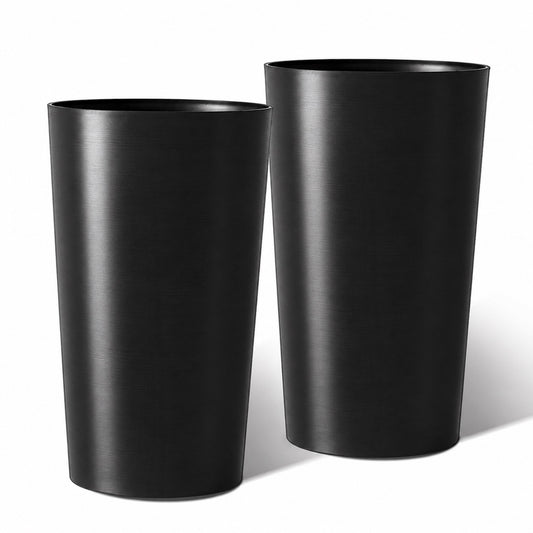 Elvora 21.7 in. Round Tapered Planter (2-Pack) for Indoor/Outdoor Use