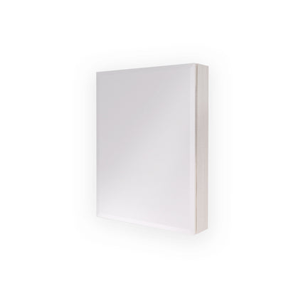 S 20 in. W x 26 in. H Rectangular Aluminum or Surface-Mount Beveled Medicine Cabinet with Mirror