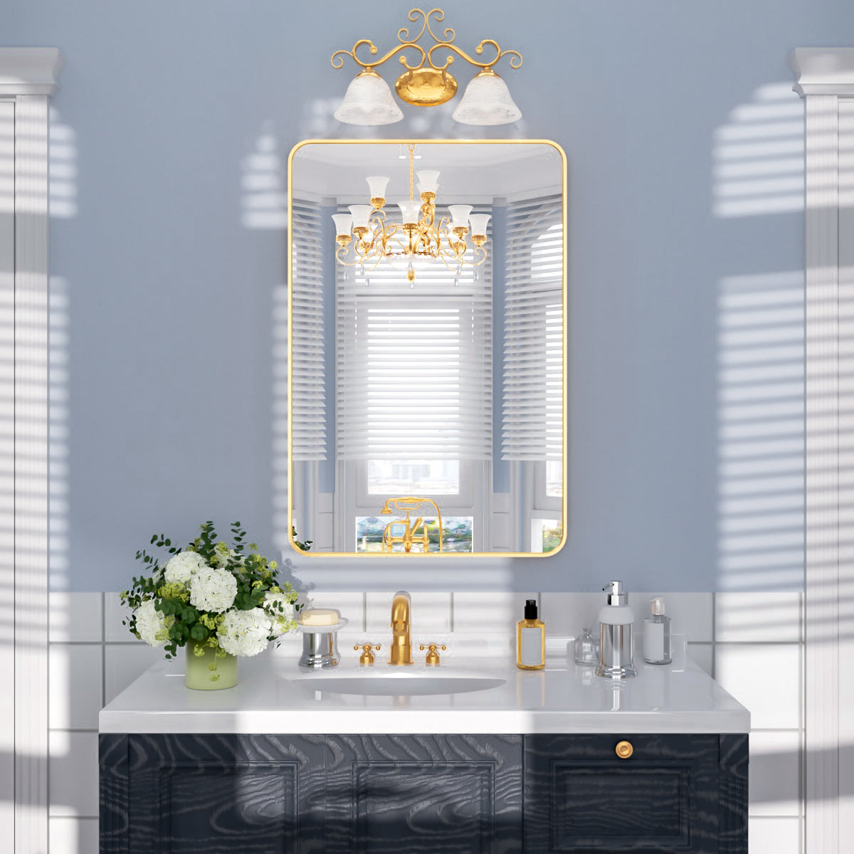 Nivorix NRSM Series Tempered Glass Brushed Nickel Rectangular Framed Wall Bathroom Vanity Mirror Brushed Gold 24 in. W x 36 in. H 1_3541b63c-bd9a-4938-8851-0954776e5b0d