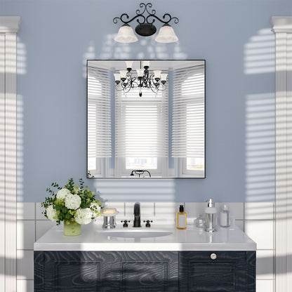 Nivorix NRZL Series Rectangular Framed Wall Bathroom Vanity Mirror in Brushed Nickel Matte Black 30 in. W x 30 in. H 1_38e75a1e-fd82-4606-84ba-f23ffa2a3ff3