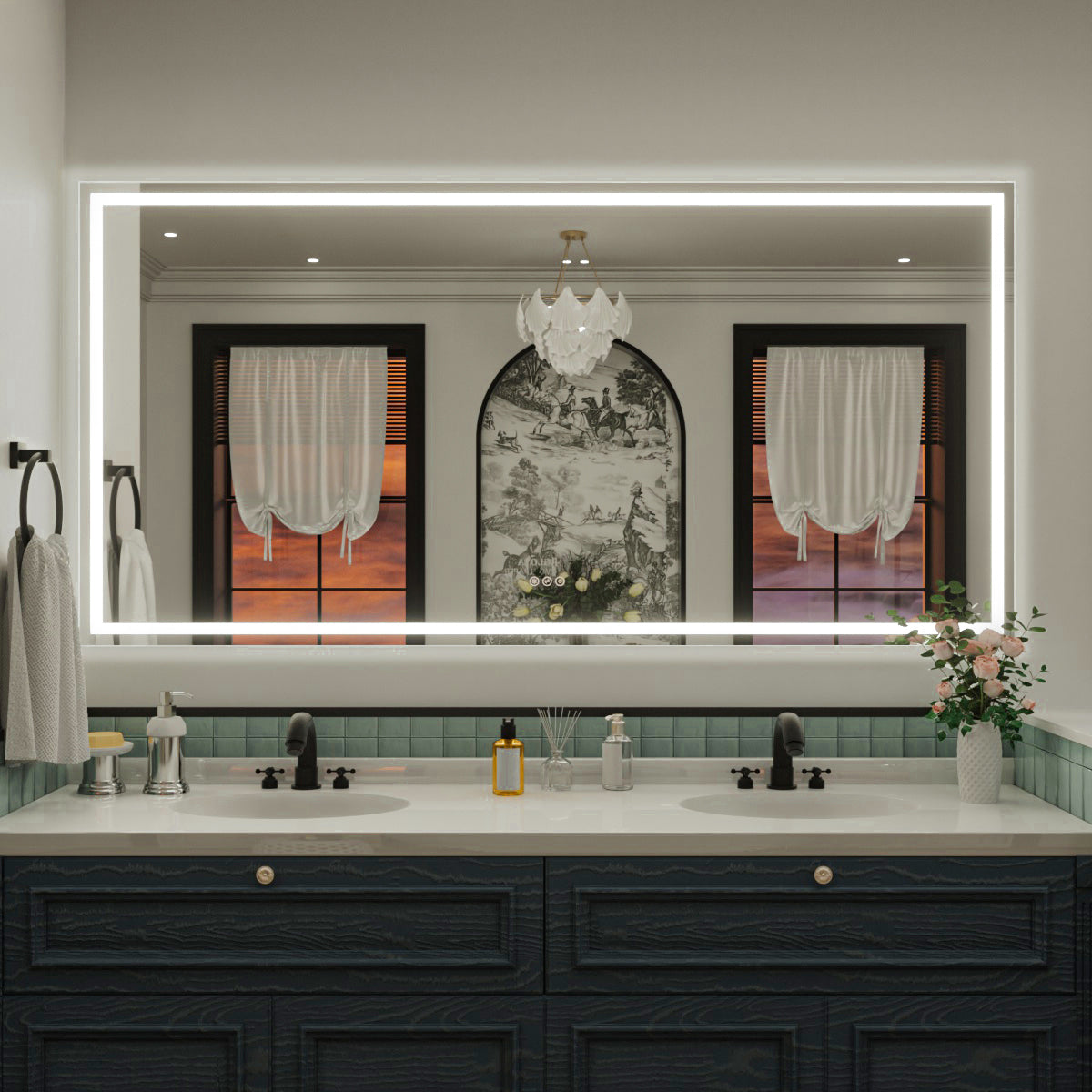 Nivorix NRMD Series Rectangular Frameless LED Wall Bathroom Vanity Mirror with Sleek Silver Finish 72 in. W x 36 in. H 1_42a95221-2bf8-4357-ae2d-c22480cdda9c