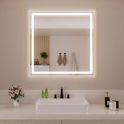 Nivorix NRMV Series Rectangular Frameless LED Wall Bathroom Vanity Mirror with Sleek Silver Finish 36 in. W x 36 in. H 1_5434a191-10f1-4fe1-b1bc-0feb93db0aa2