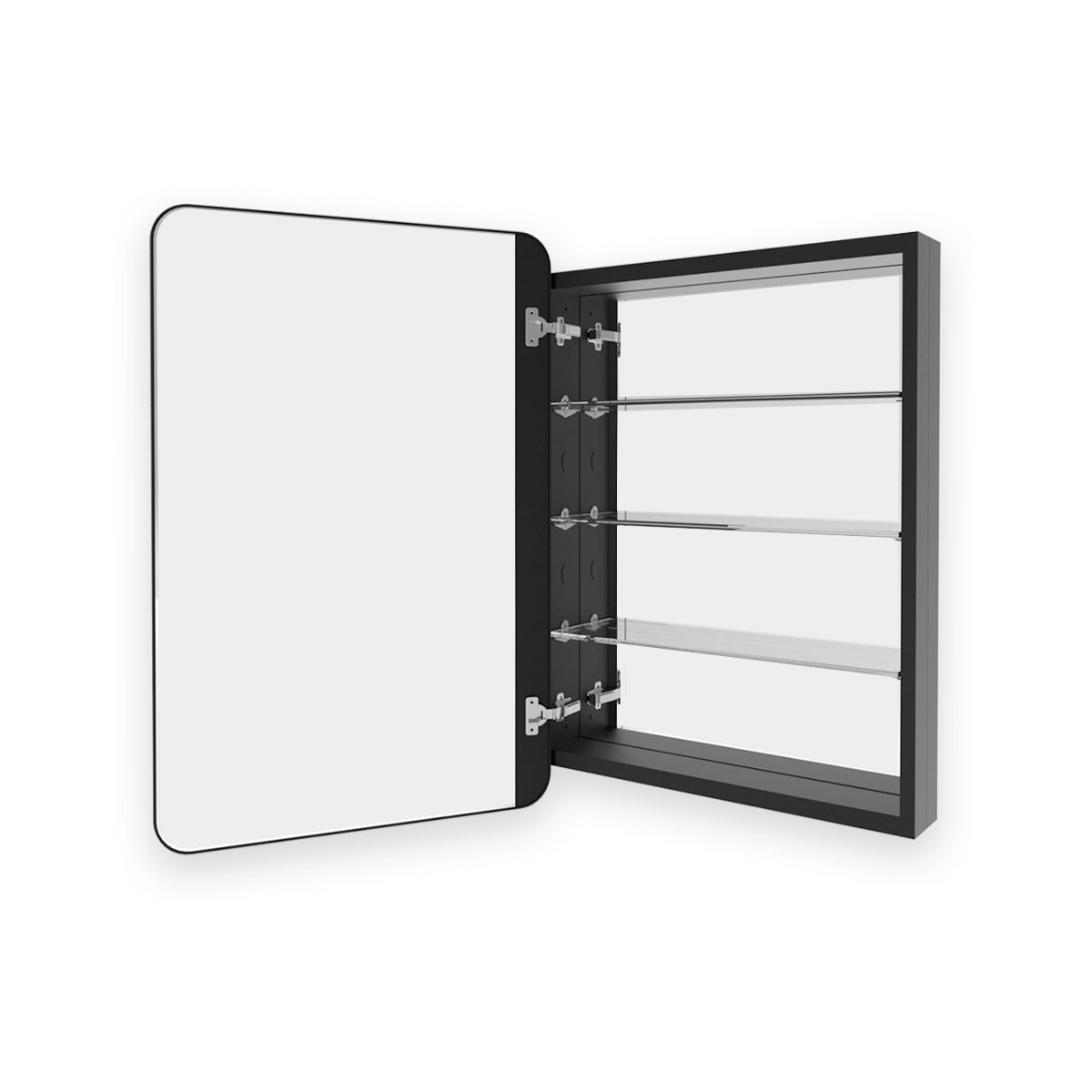 ClearView 23 in. W x 30 in. H Framed Recessed Rectangular  Aluminum Medicine Cabinet with Mirror