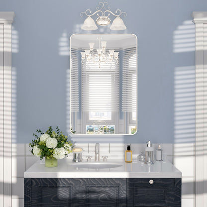 Nivorix NRSM Series Tempered Glass Brushed Nickel Rectangular Framed Wall Bathroom Vanity Mirror Brushed Nickel 24 in. W x 36 in. H 1_9015302b-00b8-4564-a279-ea79ac00ebbe