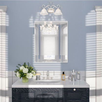 Nivorix NRZL Series Rectangular Framed Wall Bathroom Vanity Mirror in Brushed Nickel Brushed Nickel 24 in. W x 30 in. H 1_9835b7c5-d47c-40b2-ac05-c4c94bf07eb4