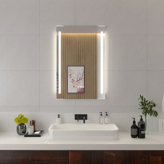Niveal LMI02 Series Rectangular Frameless LED Wall Bathroom Vanity Mirror
