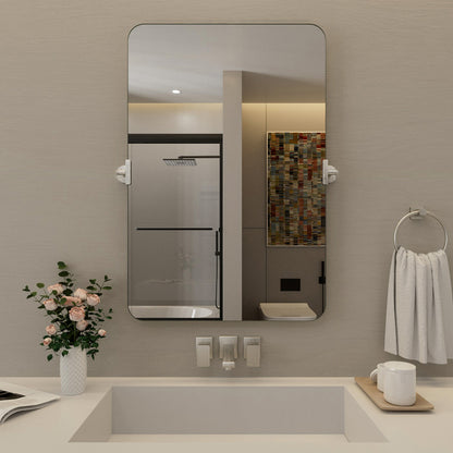 Nivorix NRKH Series Rectangular Framed Tilt Wall Mount Bathroom Vanity Mirror Brushed Nickel 24 in. W x 36 in. H 1_a0cfba80-cda1-4e42-848e-ceacbb103e8d