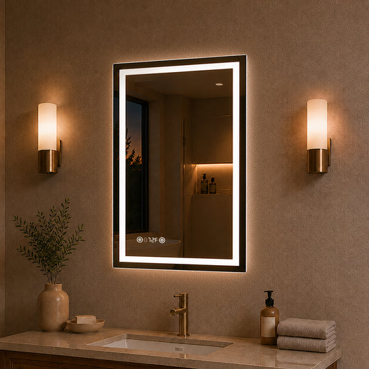 Rectangular Frameless LED Wall Bathroom Vanity Mirror