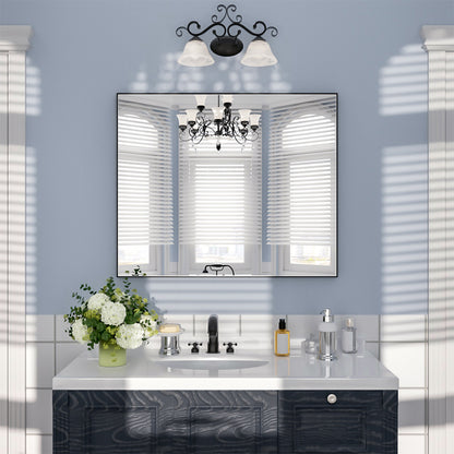 Nivorix NRZL Series Rectangular Framed Wall Bathroom Vanity Mirror in Brushed Nickel Matte Black 36 in. W x 30 in. H 1_c96c9158-0f88-4727-8357-2501e8a9b440