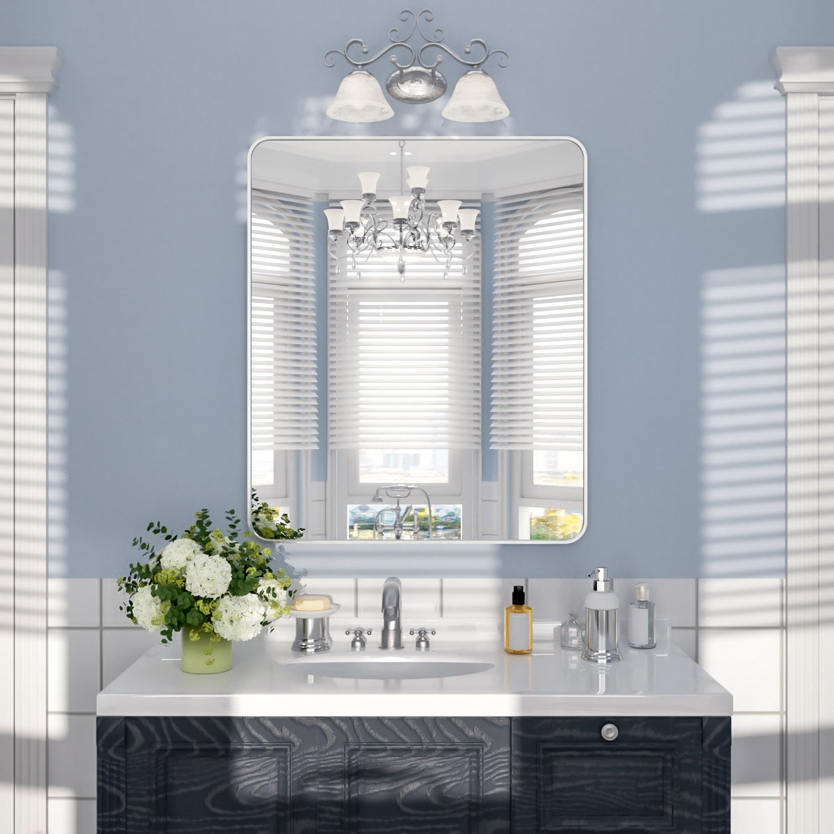 Nivorix NRSM Series Tempered Glass Brushed Nickel Rectangular Framed Wall Bathroom Vanity Mirror Gun Grey 30 in. W x 36 in. H 1_c986ed90-f0a1-4170-8c4a-66aa6eb9435e