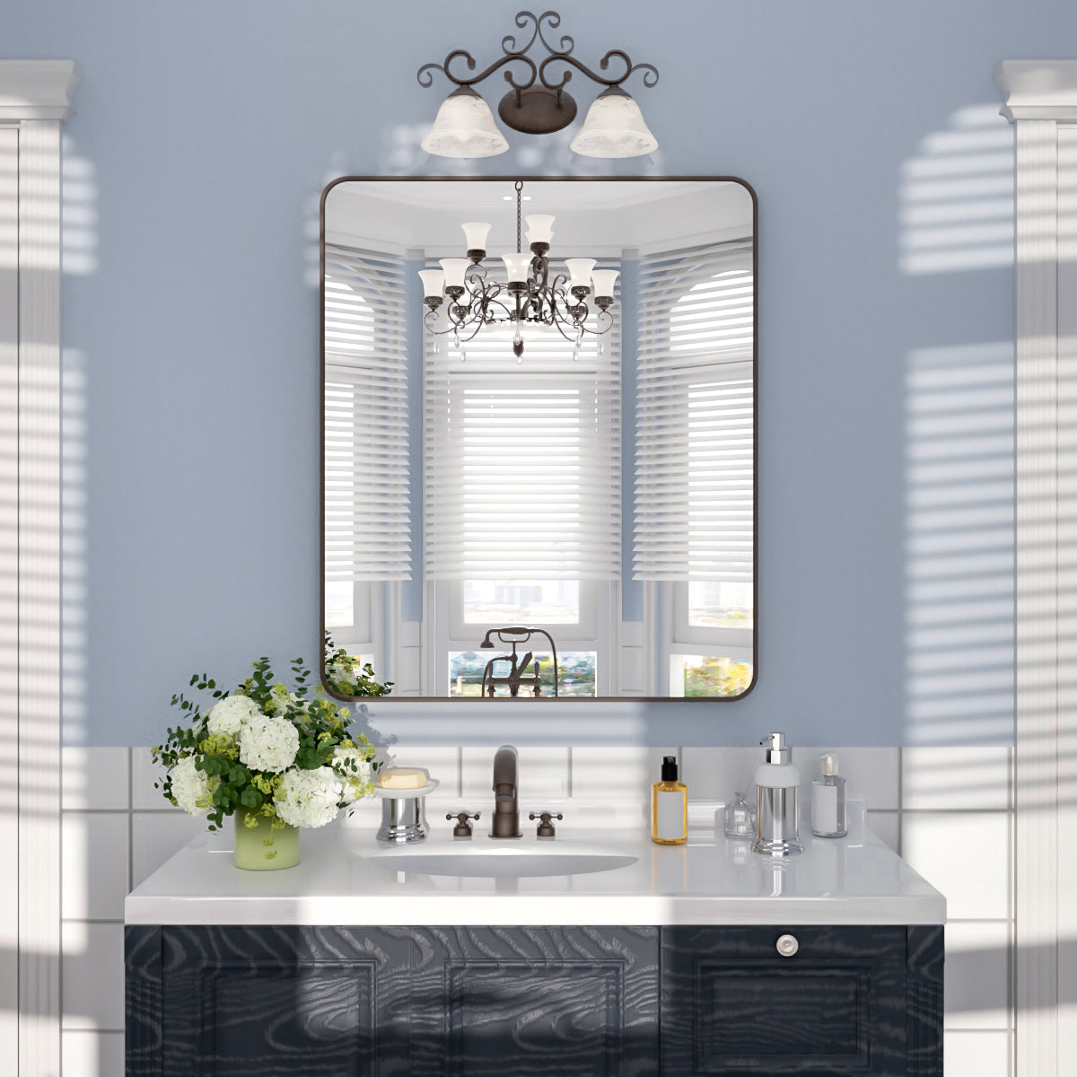 Nivorix NRSM Series Tempered Glass Brushed Nickel Rectangular Framed Wall Bathroom Vanity Mirror Oil Rubbed Bronze 30 in. W x 36 in. H 1_d71bbc2a-73f5-43ca-b5e4-888acaf82071
