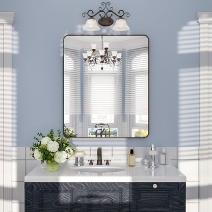 Nivorix NRSM Series Tempered Glass Brushed Nickel Rectangular Framed Wall Bathroom Vanity Mirror Oil Rubbed Bronze 30 in. W x 36 in. H 1_d71bbc2a-73f5-43ca-b5e4-888acaf82071