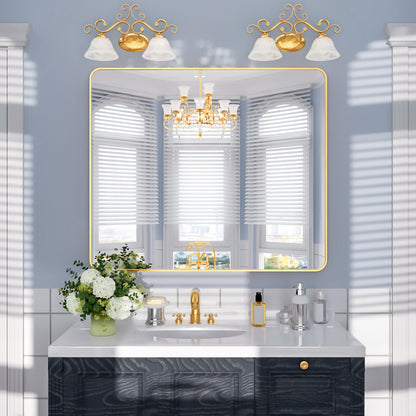 Nivorix NRSM Series Tempered Glass Brushed Nickel Rectangular Framed Wall Bathroom Vanity Mirror Brushed Gold 42 in. W x 36 in. H 1_e263285b-6f51-4e76-bb59-3af0c3450023
