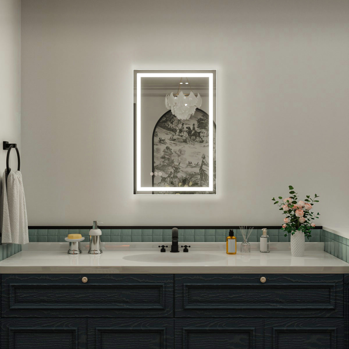 Nivorix NRMD Series Rectangular Frameless LED Wall Bathroom Vanity Mirror with Sleek Silver Finish 20 in. W x 30 in. H 1_f7a6bd5a-ed9d-47d1-9d60-a624fbe40132