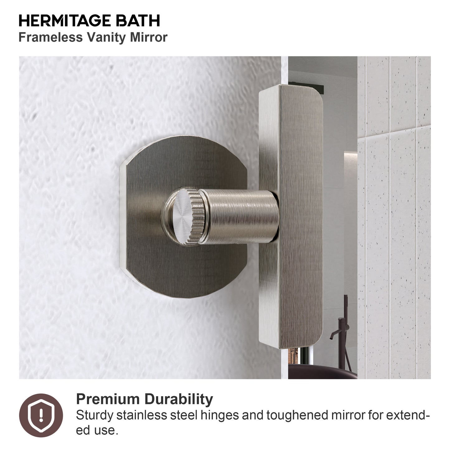 Yexee 20 in. W x 30 in. H Rectangular Framed Adjustable Tilt Wall-Mounted Bathroom Vanity Mirror 2030BN-6