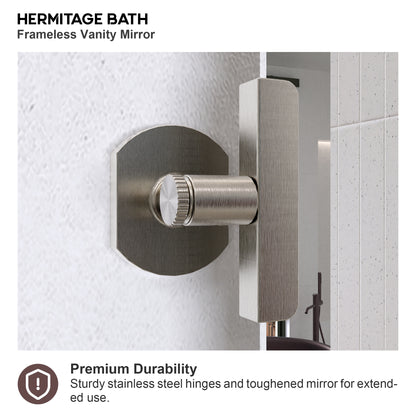 Yexee 20 in. W x 30 in. H Rectangular Framed Adjustable Tilt Wall-Mounted Bathroom Vanity Mirror 2030BN-6