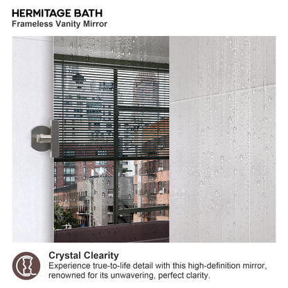 Yexee 20 in. W x 30 in. H Rectangular Framed Adjustable Tilt Wall-Mounted Bathroom Vanity Mirror 2030BN-7