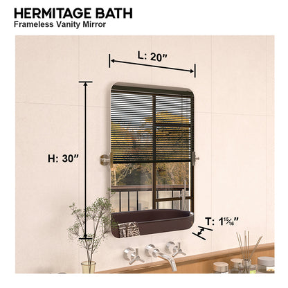 Edge 20 in. W x 30 in. H Rectangular Framed Adjustable Tilt Wall-Mounted Bathroom Vanity Mirror 2030CR-3_8eb9c47c-2fa9-470c-b608-75c4ef858e57