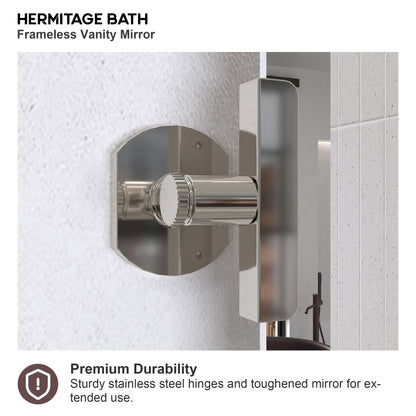 Yexee 20 in. W x 30 in. H Rectangular Framed Adjustable Tilt Wall-Mounted Bathroom Vanity Mirror 2030CR-6