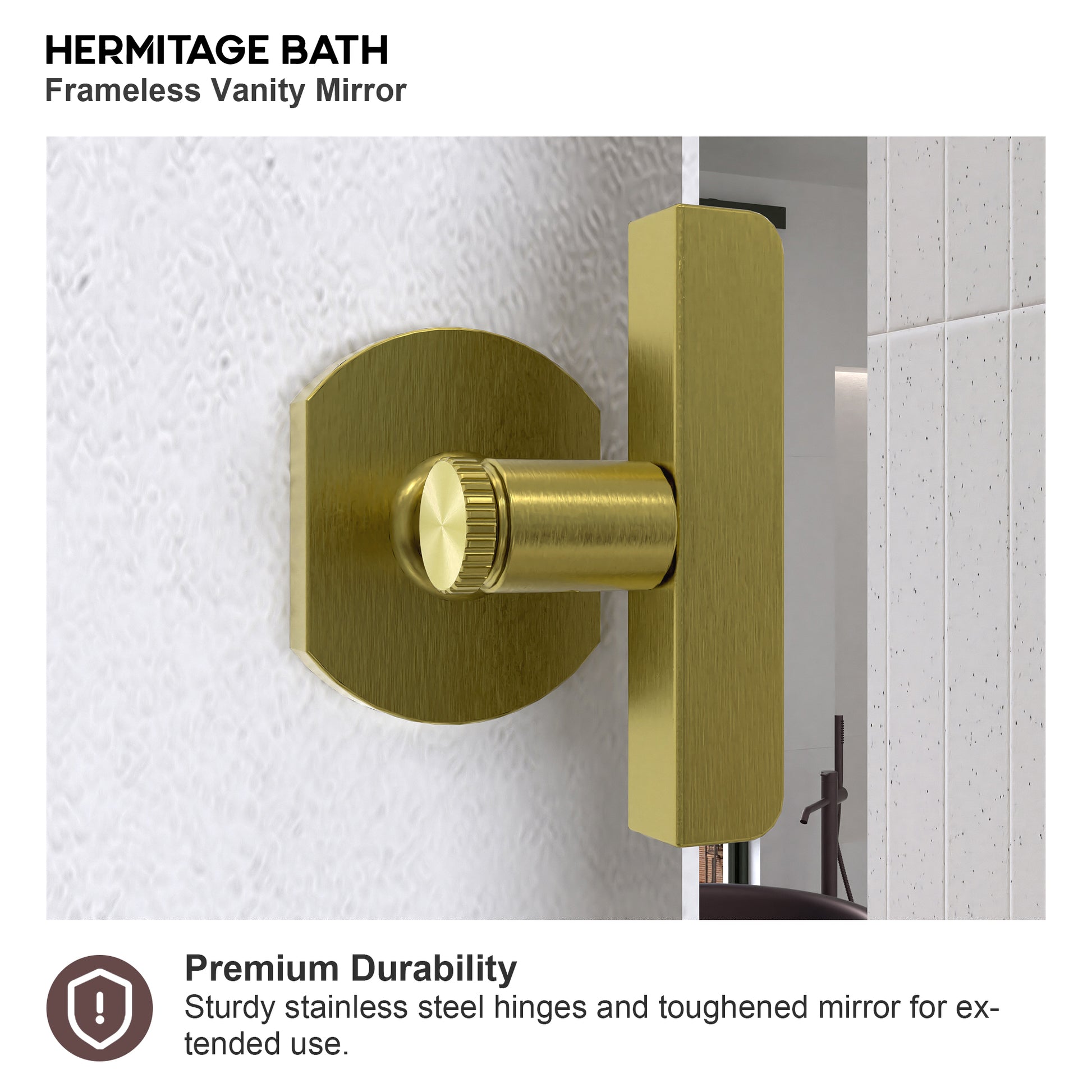 Yexee 20 in. W x 30 in. H Rectangular Framed Adjustable Tilt Wall-Mounted Bathroom Vanity Mirror 2030GD-6