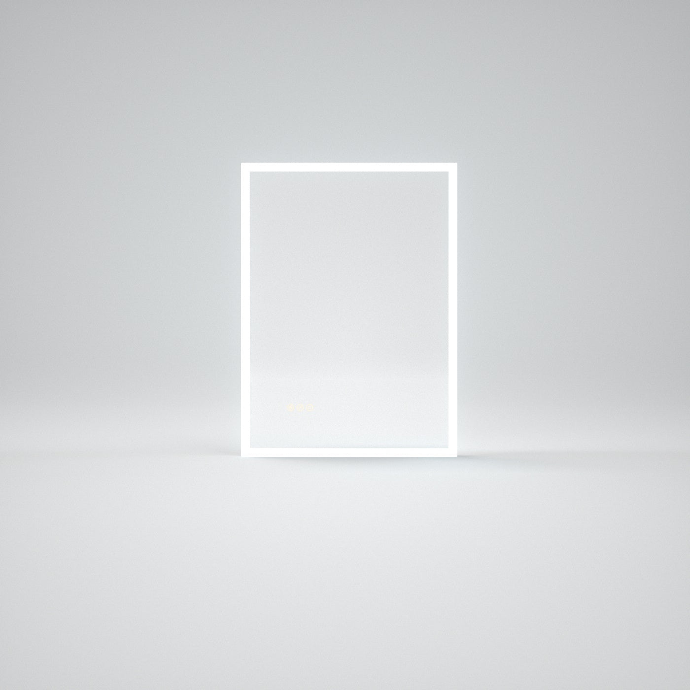 Rectangular Frameless LED Wall Bathroom Vanity Mirror with Polished Crystal Finish