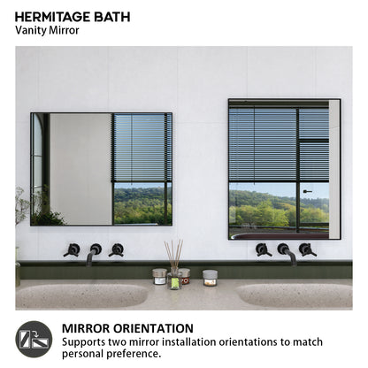 Oblivion 24 in. W. x 30 in. H Rectangular Framed Wall Bathroom Vanity Mirror 2430BL-9