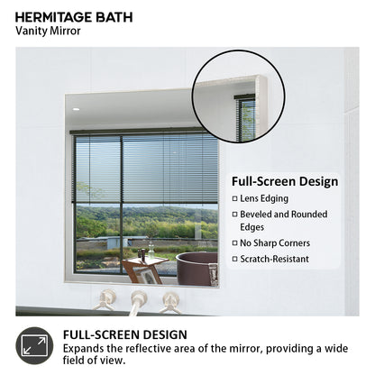 Oblivion 24 in. W. x 30 in. H Rectangular Framed Wall Bathroom Vanity Mirror 2430BN-5