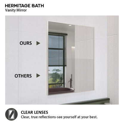 Oblivion 24 in. W. x 30 in. H Rectangular Framed Wall Bathroom Vanity Mirror 2430BN-7