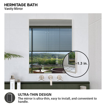 Oblivion 24 in. W. x 30 in. H Rectangular Framed Wall Bathroom Vanity Mirror 2430BN-8
