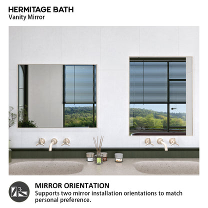 Oblivion 24 in. W. x 30 in. H Rectangular Framed Wall Bathroom Vanity Mirror 2430BN-9