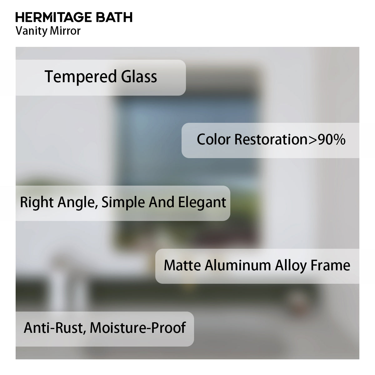 Oblivion 24 in. W. x 30 in. H Rectangular Framed Wall Bathroom Vanity Mirror 2430GD-12