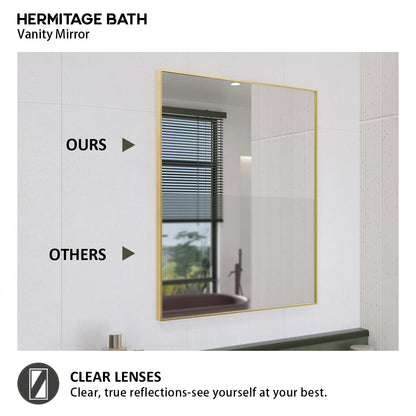 Oblivion 24 in. W. x 30 in. H Rectangular Framed Wall Bathroom Vanity Mirror 2430GD-7