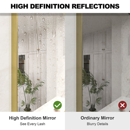 Nova 24 in. W x 30 in. H Rectangular Framed Wall Bathroom Vanity Mirror 2430GD-7_d8756acb-5384-4de4-993e-fb2a80dce13c