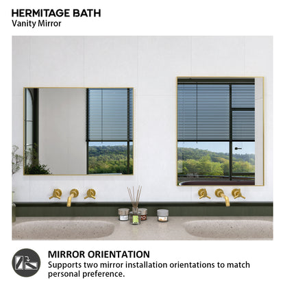 Oblivion 24 in. W. x 30 in. H Rectangular Framed Wall Bathroom Vanity Mirror 2430GD-9