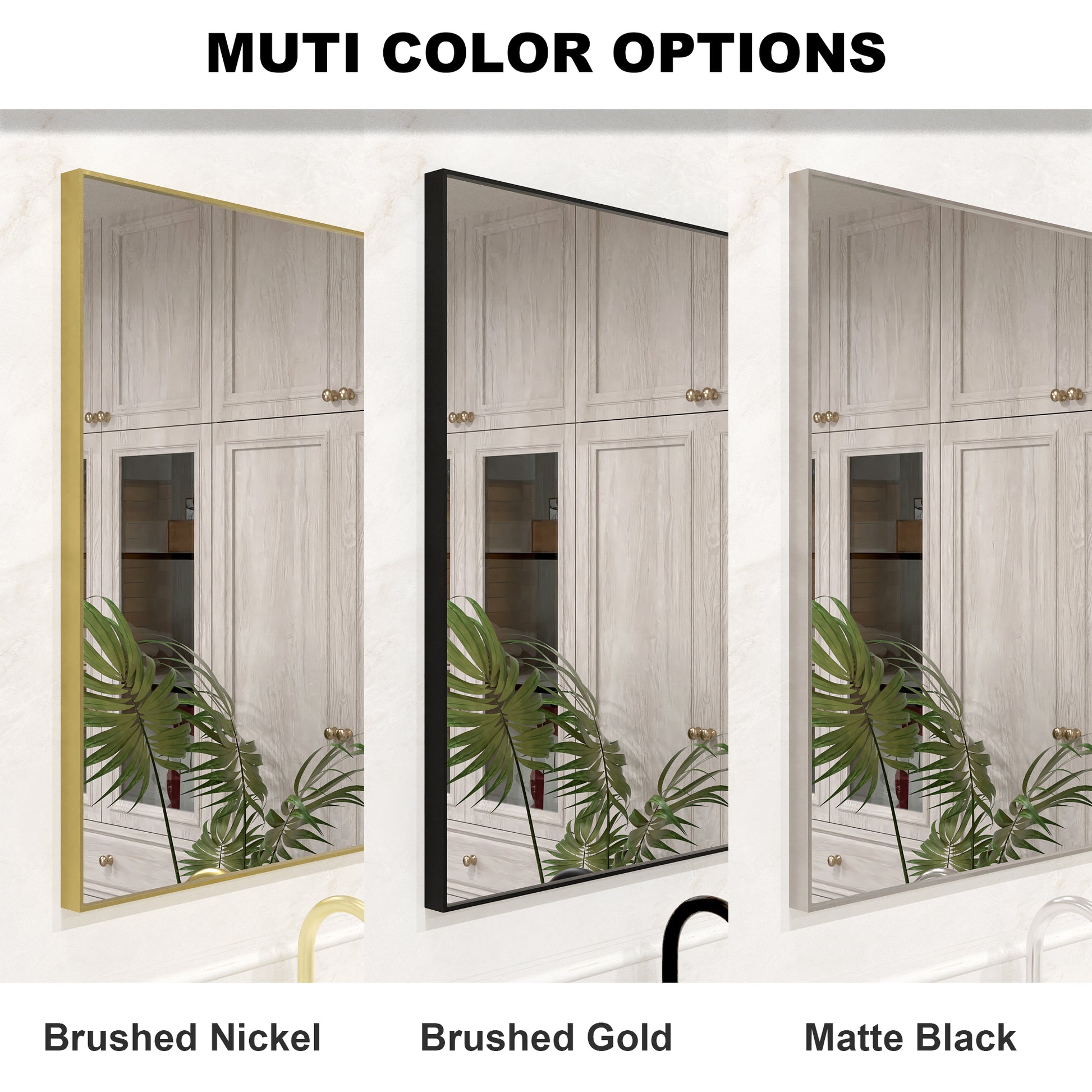 Nova 24 in. W x 30 in. H Rectangular Framed Wall Bathroom Vanity Mirror 2430GD-9_c3e246f2-c5d4-413b-9bab-ee3fce2e28d5